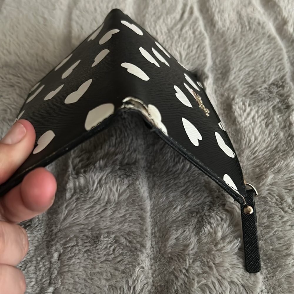 Kate Spade Black and White Heart Clutch - Picture 7 of 7